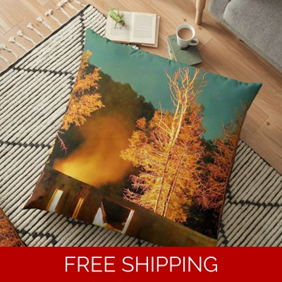 Floor Pillow Case Fire in the Sky at Le Studio 2019